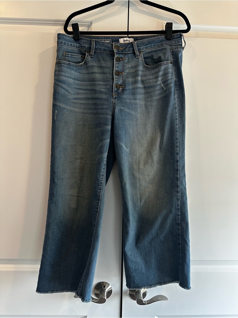 Sonoma Wide Leg Crop Jeans